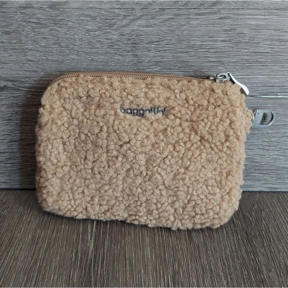 Baggallini On the Go Daily RFID Fleece Sherpa Pouch